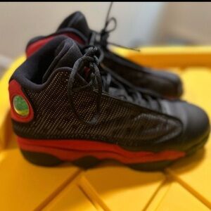 Kids Black and Red Sneakers